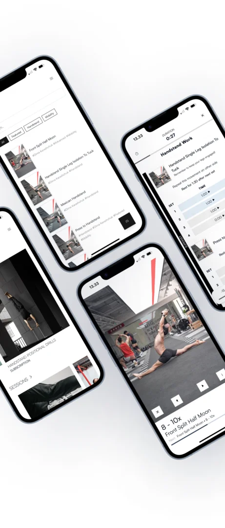 Mobile app mockup